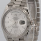 2024 Rolex Day-Date President 228239 Silver Baguette Diamond 18K 40mm Box Papers