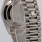 2024 Rolex Day-Date President 228239 Silver Baguette Diamond 18K 40mm Box Papers