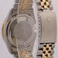 1986 Rolex DateJust 36mm BLACK Turn-O-Graph JUBILEE Steel 18K Yellow Gold 16253