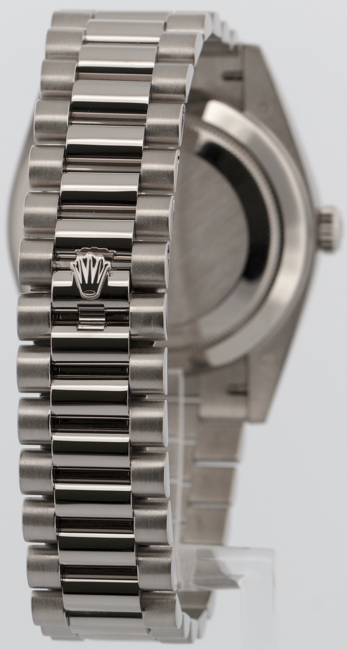 2024 Rolex Day-Date President 228239 Silver Baguette Diamond 18K 40mm Box Papers