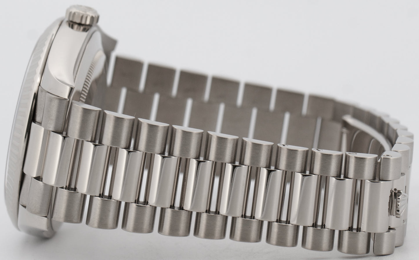 2024 Rolex Day-Date President 228239 Silver Baguette Diamond 18K 40mm Box Papers
