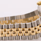 1986 Rolex DateJust 36mm BLACK Turn-O-Graph JUBILEE Steel 18K Yellow Gold 16253