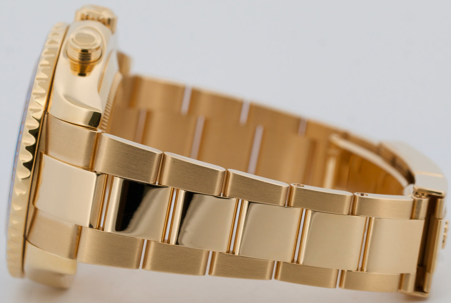 2025 CPO Rolex Yacht-Master II 116688 White Blue 18K Yellow Gold 44mm Box Papers