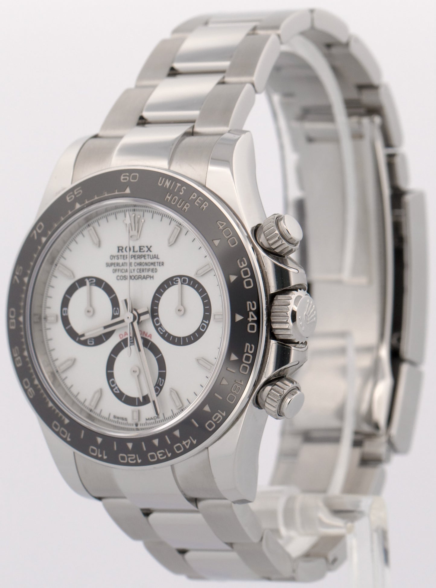 2025 PAPERS Rolex Daytona Cosmograph Steel PANDA White Steel 40mm 126500 LN BOX