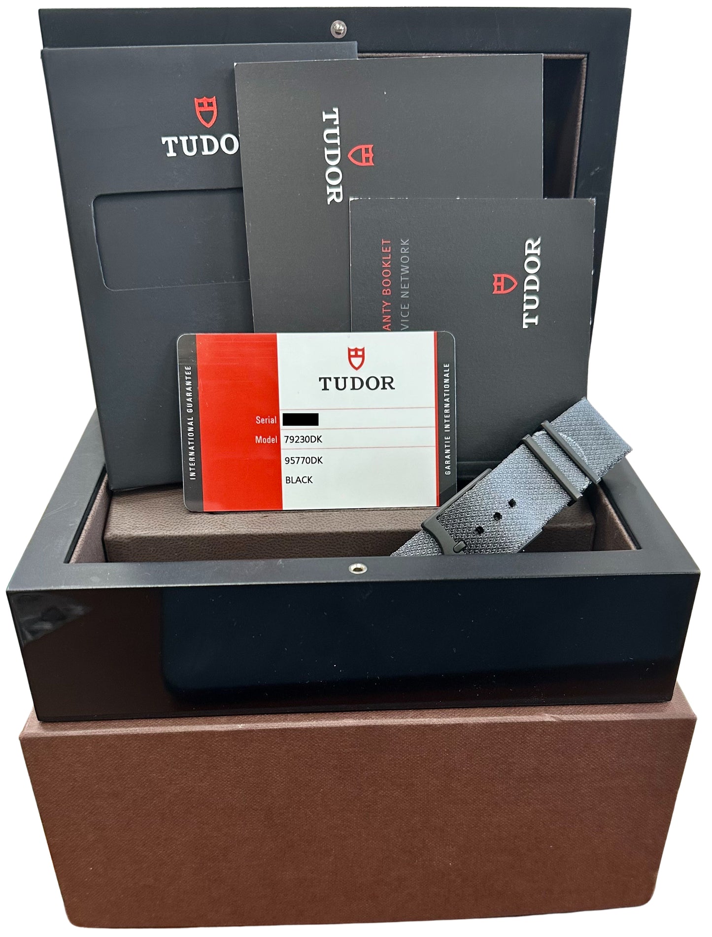 Tudor Black Bay Heritage Dark PAPERS Stainless Steel PVD 41mm Watch 79230 DK B+P