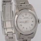 1999 Rolex Oyster Perpetual 24mm WHITE ROMAN Stainless Steel Oyster Smooth 76080
