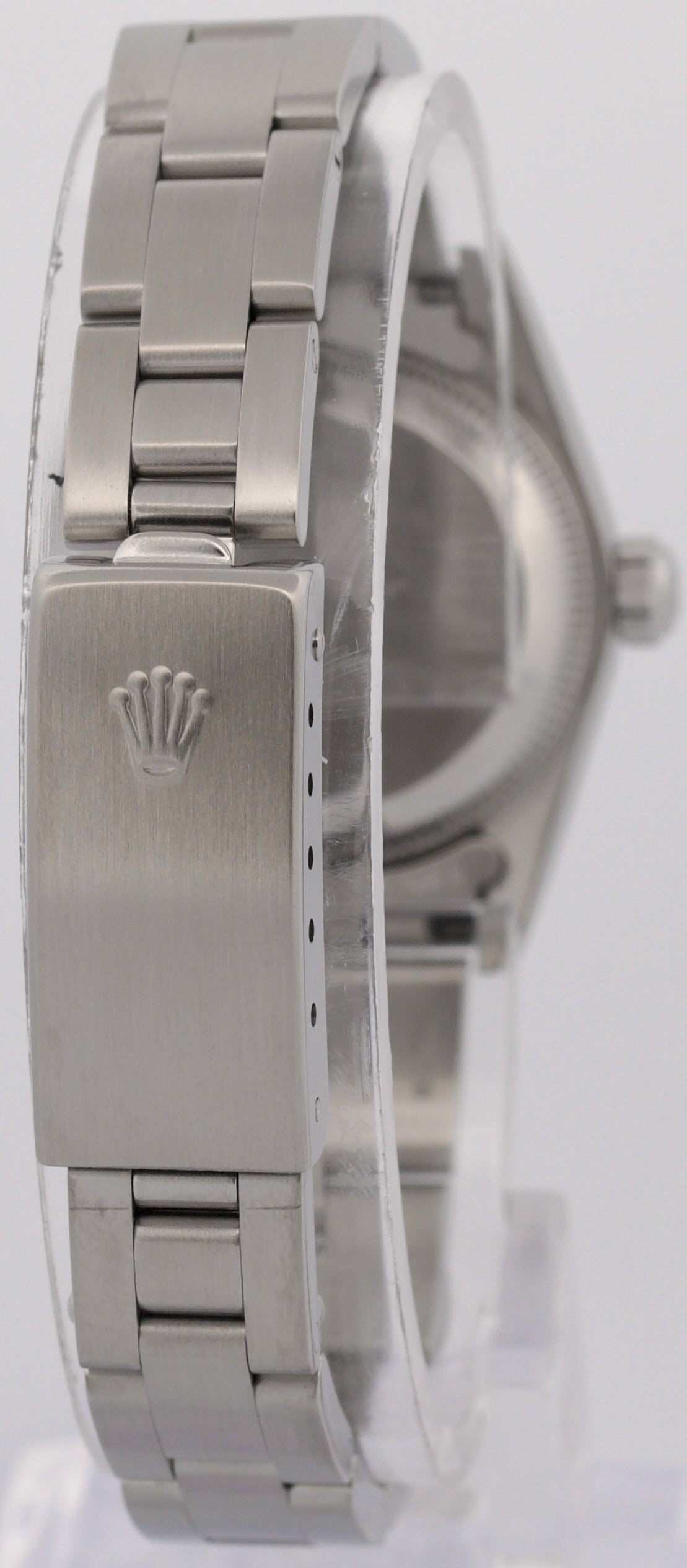 1999 Rolex Oyster Perpetual 24mm WHITE ROMAN Stainless Steel Oyster Smooth 76080