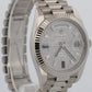 2021 Rolex Day-Date President 228239 Pave Diamond Blue 18K Gold 40mm Box Papers