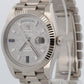 2021 Rolex Day-Date President 228239 Pave Diamond Blue 18K Gold 40mm Box Papers