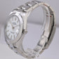 NEW UNWORN PAPERS Rolex DateJust 41 White Stainless Oyster Smooth 126300 B+P