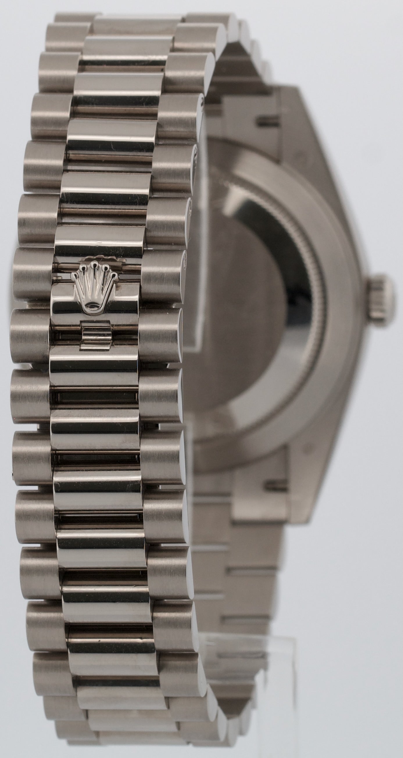 2021 Rolex Day-Date President 228239 Pave Diamond Blue 18K Gold 40mm Box Papers