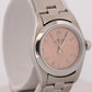 1999 Rolex Oyster Perpetual 24mm Pink SALMON Arabic Stainless Steel Oyster 76080