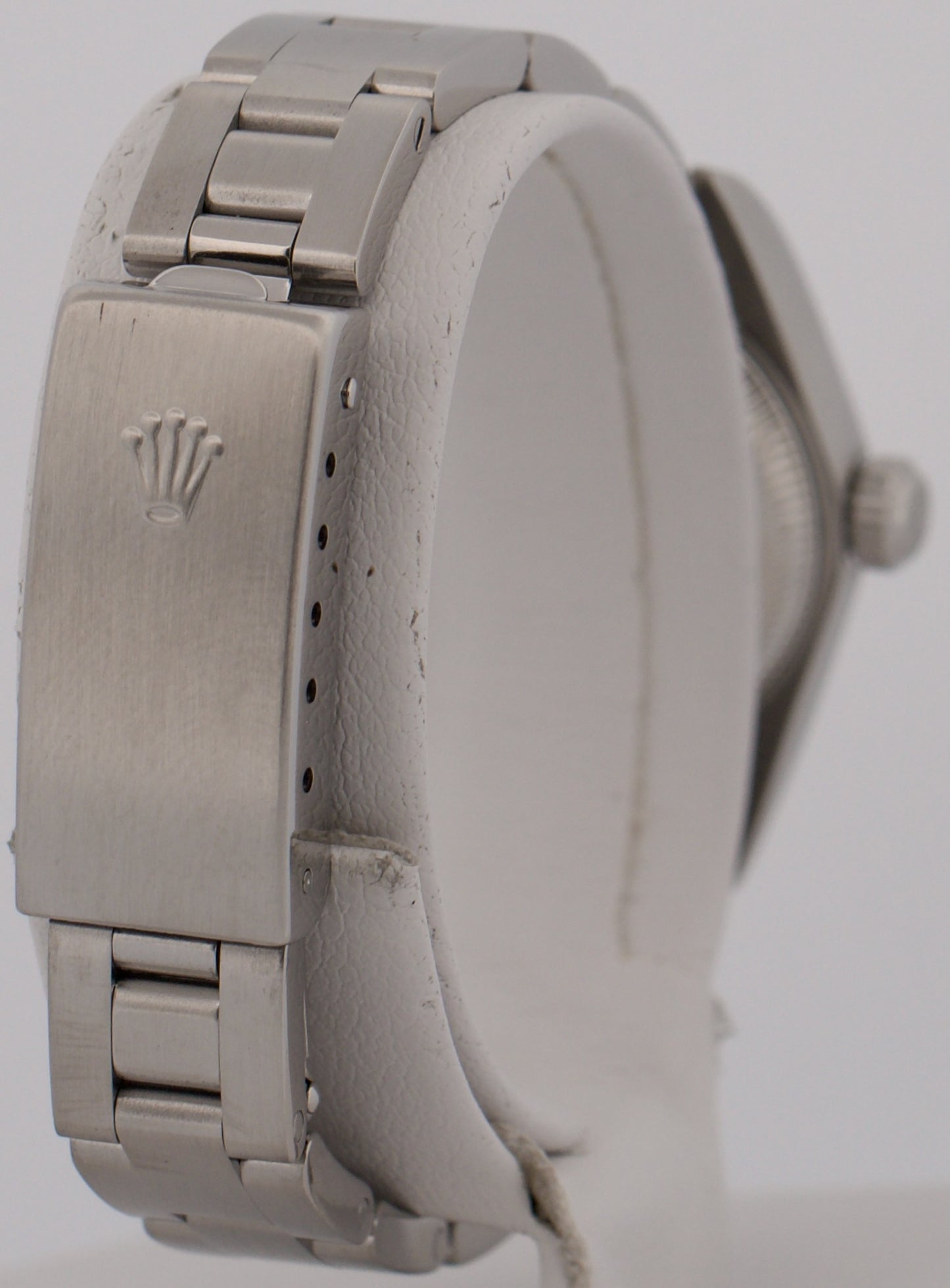 1999 Rolex Oyster Perpetual 24mm Pink SALMON Arabic Stainless Steel Oyster 76080