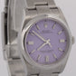 2025 PAPERS Rolex Oyster Perpetual LAVENDER Purple Steel 36mm Watch 126000 BOX