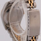 Rolex Oyster Perpetual 24mm BLACK DIAMOND 18K Gold Steel Fluted JUBILEE 76193