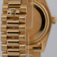 1979 Rolex Day-Date President 18048 Black Roman 36mm 18K Gold Fluted Watch