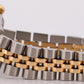 Rolex Oyster Perpetual 24mm BLACK DIAMOND 18K Gold Steel Fluted JUBILEE 76193