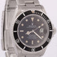 PAPERS 1986 Rolex Submariner Date PATINA BLACK DIAL 40mm Oyster Watch 16800 BOX