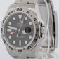2015 Rolex Explorer II 216570 Black Orange Steel GMT 42mm Watch Box Papers