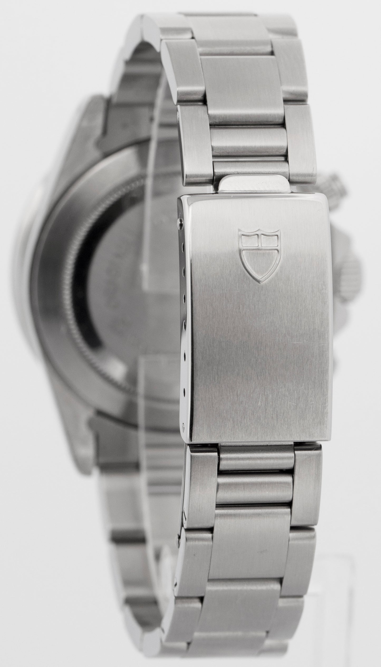 Tudor Prince Date Chronograph Big Block Silver 94300 40mm Steel Automatic Watch
