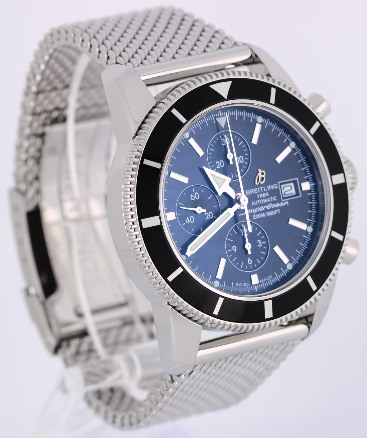 2019 Breitling SuperOcean Heritage A1332024/B908 Black 46mm Watch Box Papers