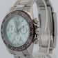 Rolex Daytona Cosmograph 116520 Glacier Blue Baguette Diamond Steel 40mm Watch