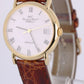 IWC Portofino IW3513-27 18k Yellow Gold White Roman Numeral 34mm Leather Watch