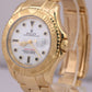 Rolex Yacht-Master 40 YM1 WHITE 18K Yellow Gold 40mm NO-HOLES Oyster 16628 Watch