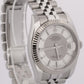 PAPERS Rolex DateJust 36mm BULLSEYE Silver Gray Steel JUBILEE 18K Red 116234 BOX