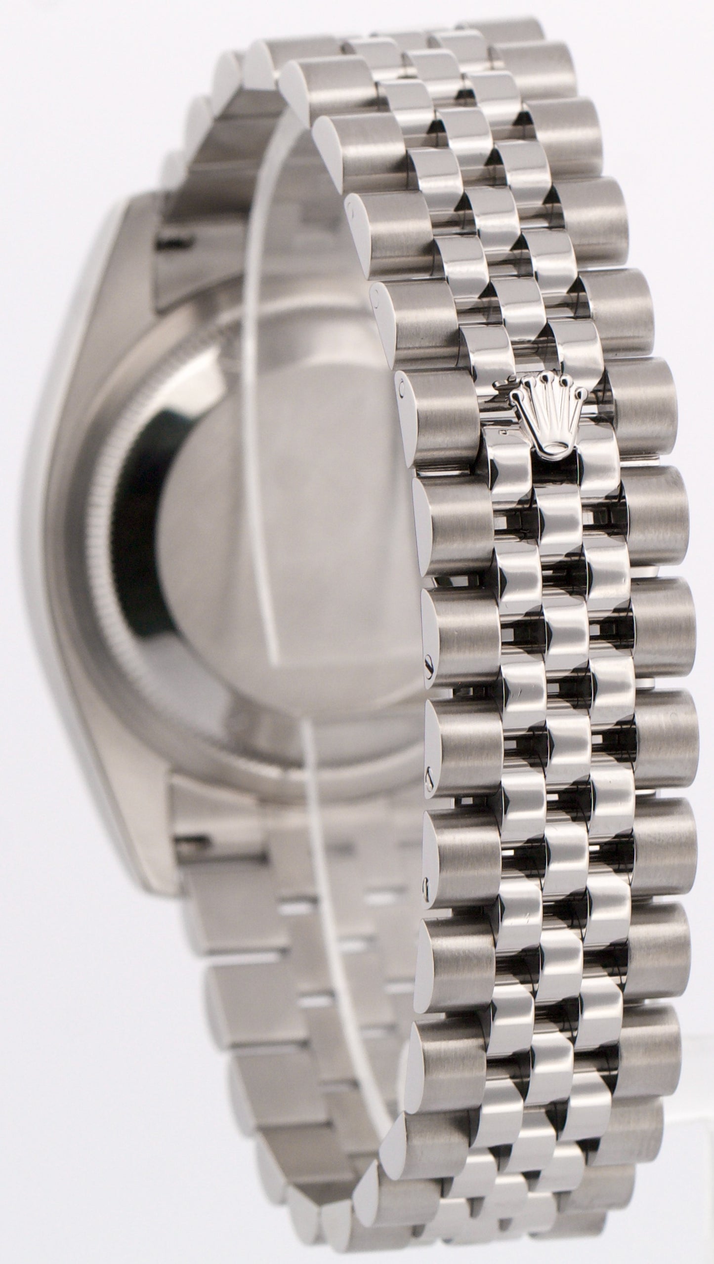 PAPERS Rolex DateJust 36mm BULLSEYE Silver Gray Steel JUBILEE 18K Red 116234 BOX