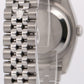 PAPERS Rolex DateJust 36mm BULLSEYE Silver Gray Steel JUBILEE 18K Red 116234 BOX