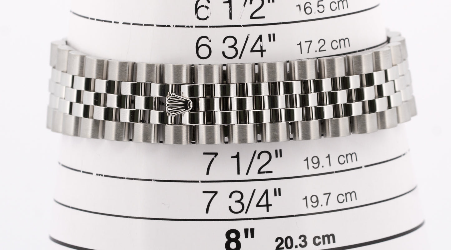 PAPERS Rolex DateJust 36mm BULLSEYE Silver Gray Steel JUBILEE 18K Red 116234 BOX