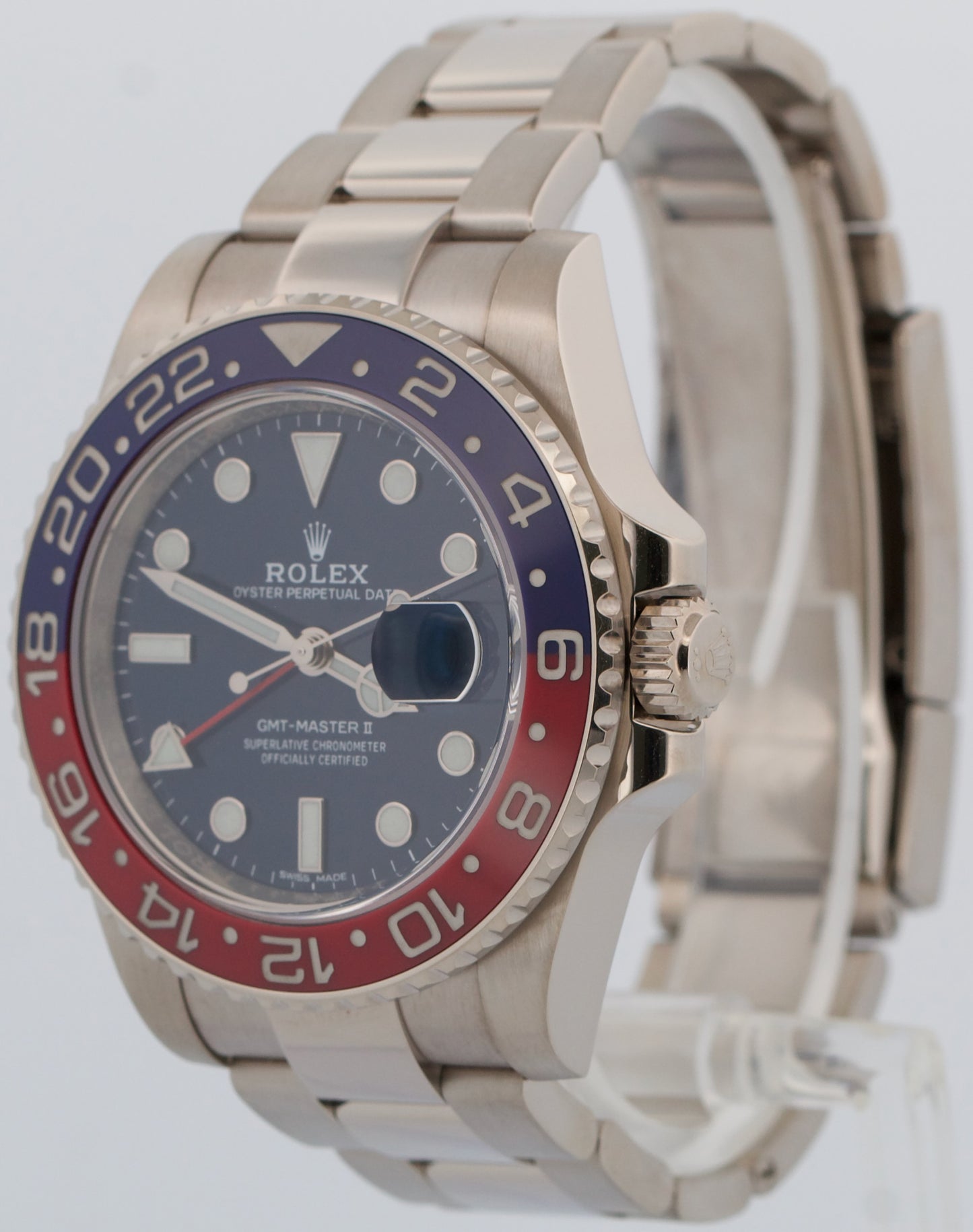 2025 RSC Rolex GMT-Master II 116719 BLRO Pepsi Blue Red 18K Gold Box Papers