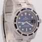 Rolex Submariner Date Blue DIAMOND SAPPHIRE Stainless Steel 40mm Watch 116610
