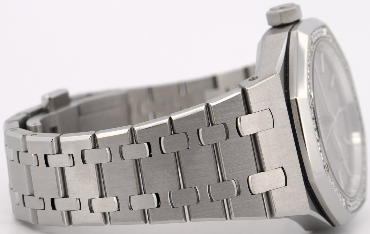 Audemars Piguet Royal Oak RHODIUM DIAMOND Steel 37mm 15451ST.ZZ.1256ST.02 BOX