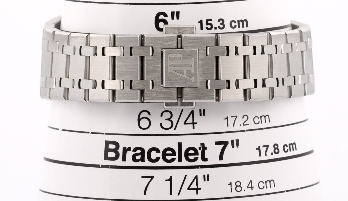 Audemars Piguet Royal Oak RHODIUM DIAMOND Steel 37mm 15451ST.ZZ.1256ST.02 BOX