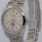 1999 Rolex Oyster Perpetual Air-King 14000 Silver Dominos Steel 34mm Watch
