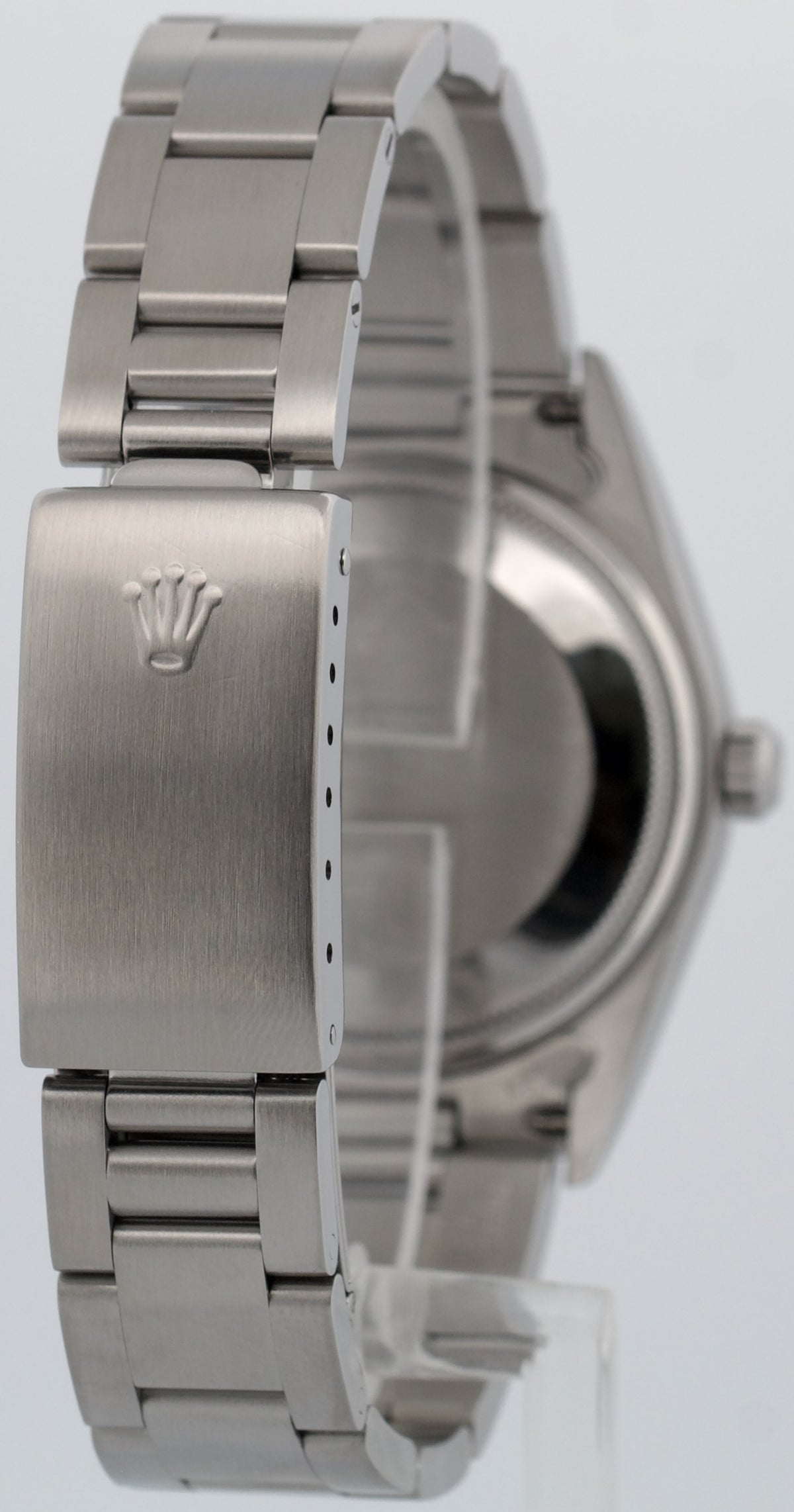 1999 Rolex Oyster Perpetual Air-King 14000 Silver Dominos Steel 34mm Watch