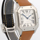 2026 SERVICE Cartier Santos Mid-Size PAPERS 35mm Steel Leather WSSA0029 4075 BOX
