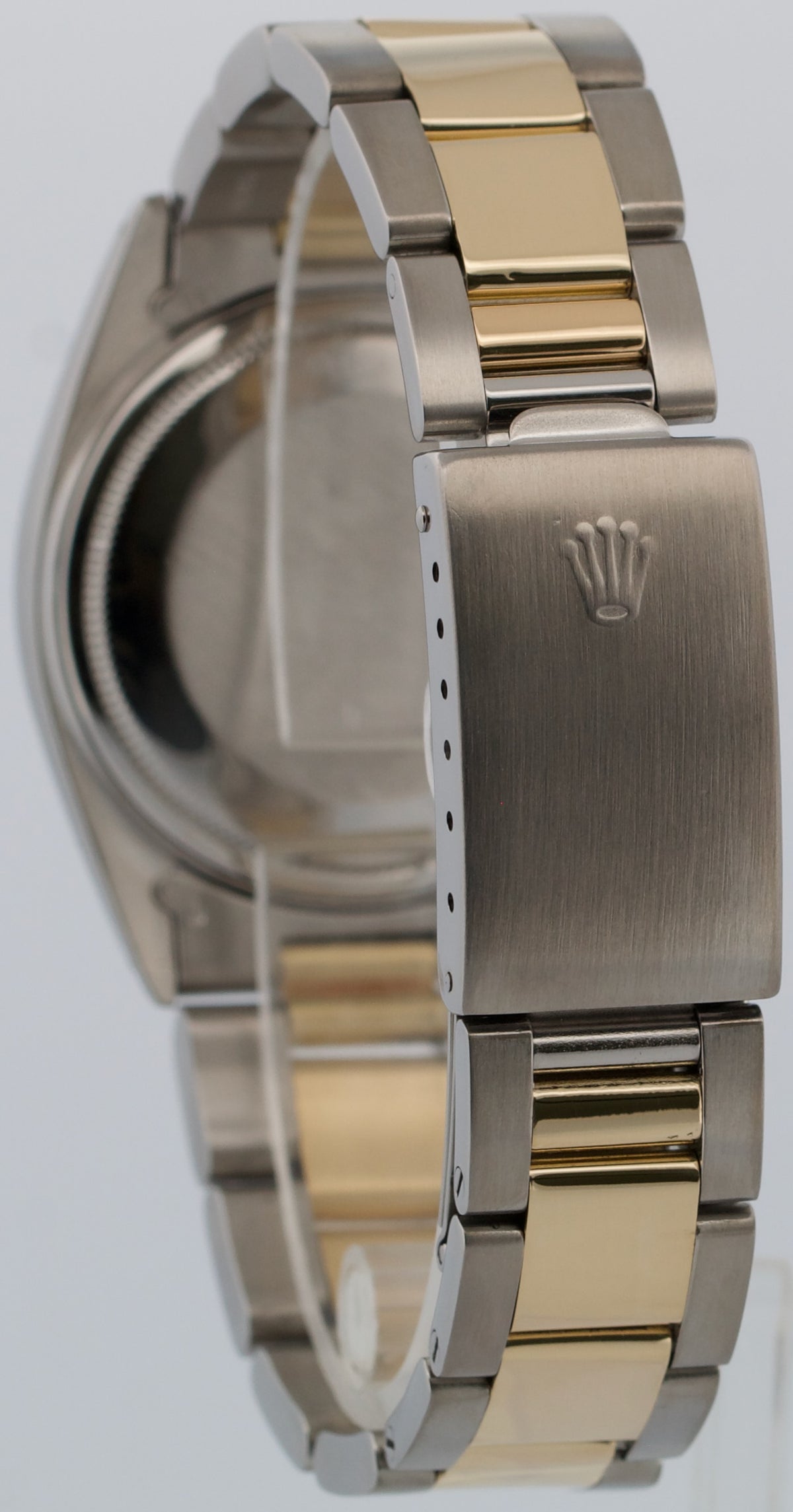 1979 Rolex DateJust 16013 White 18K Yellow Gold Steel Fluted Oyster 36mm Watch