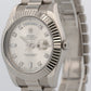 Rolex Day-Date II Presidential FACTORY SILVER DIAMOND 18K White Gold 41mm 218239