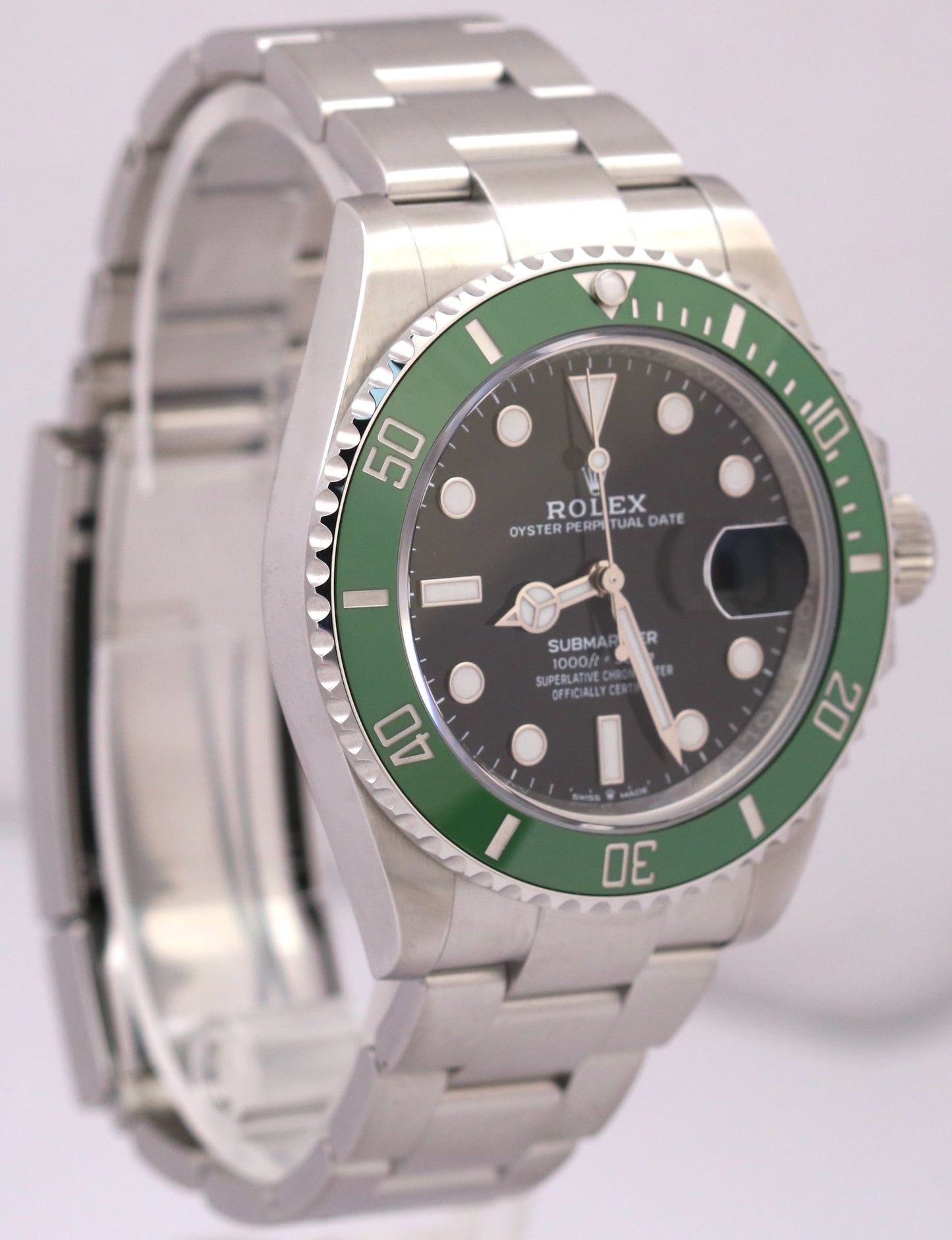 MINT 2024 PAPERS Rolex Submariner Date GREEN KERMIT Ceramic 41mm 126610 LV BOX