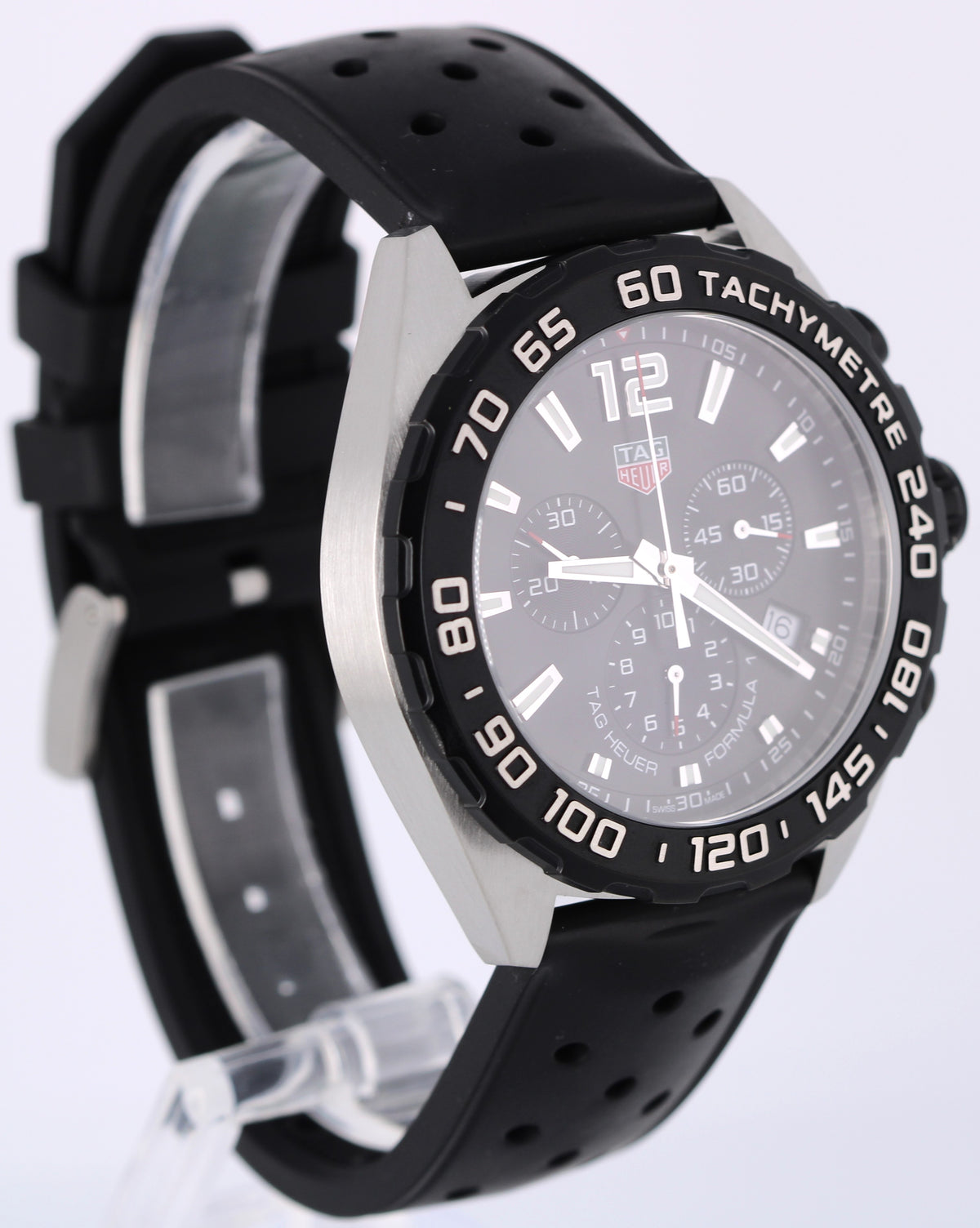 Tag Heuer Formula 1 Chronograph CAZ1010.FT8024 Black 43mm Quartz Watch Box Paper
