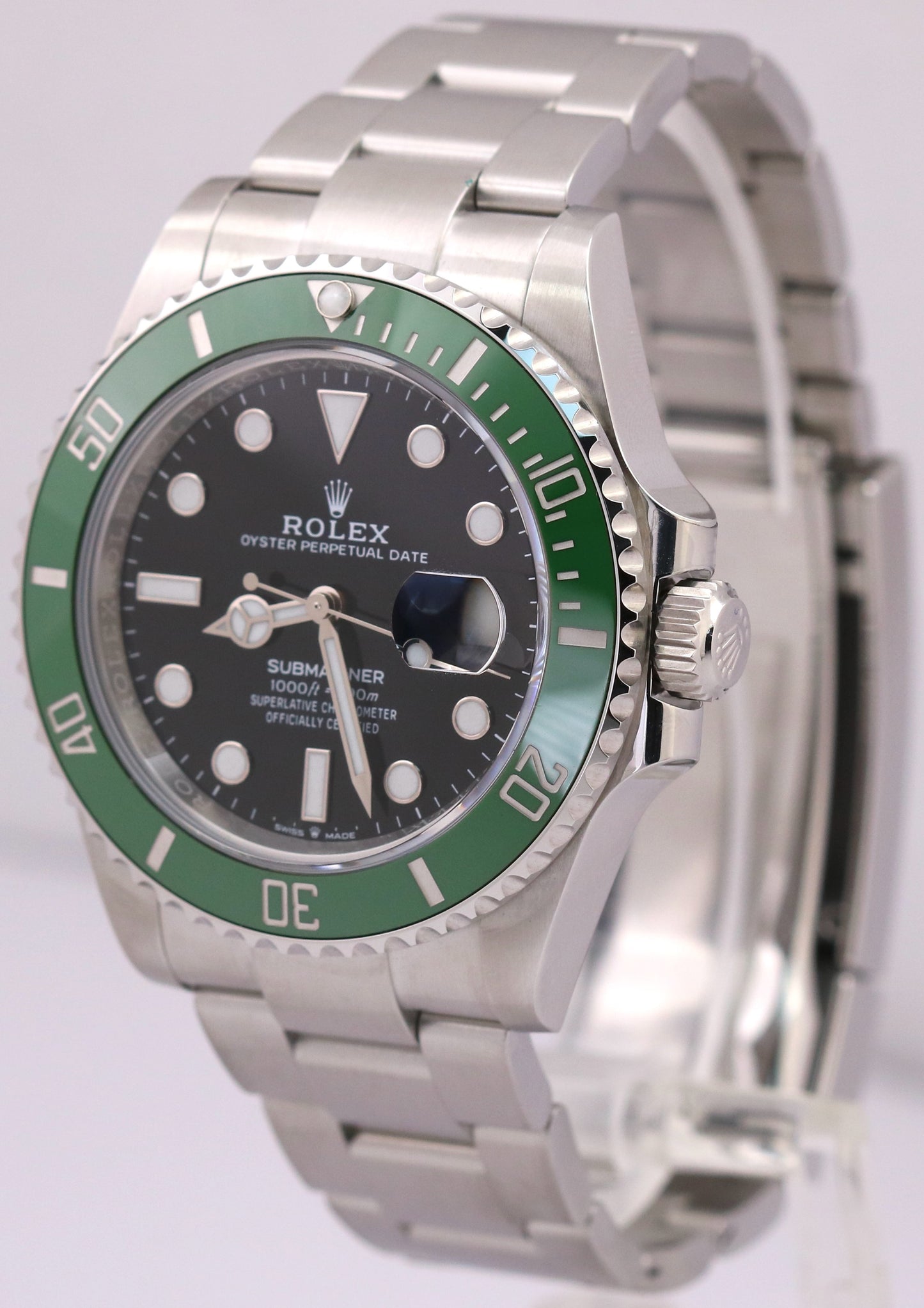 MINT 2024 PAPERS Rolex Submariner Date GREEN KERMIT Ceramic 41mm 126610 LV BOX