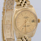 VINTAGE Rolex Oyster Perpetual Date 34mm CHAMPAGNE 14K Yellow Gold JUBILEE 1503