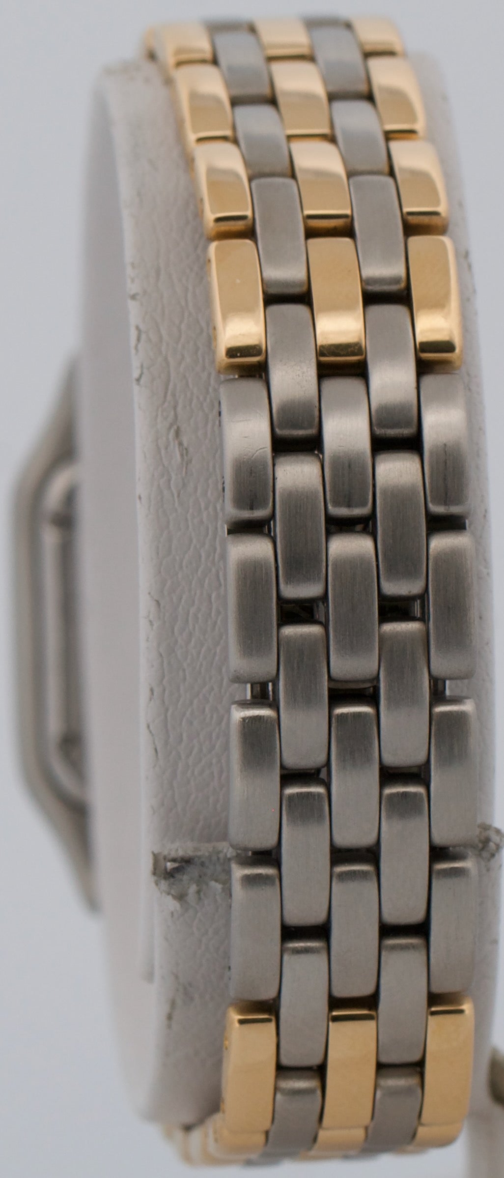 Ladies Cartier Panthere 6692 Three-Row 18K Gold Steel Ivory 22mm Quartz Watch