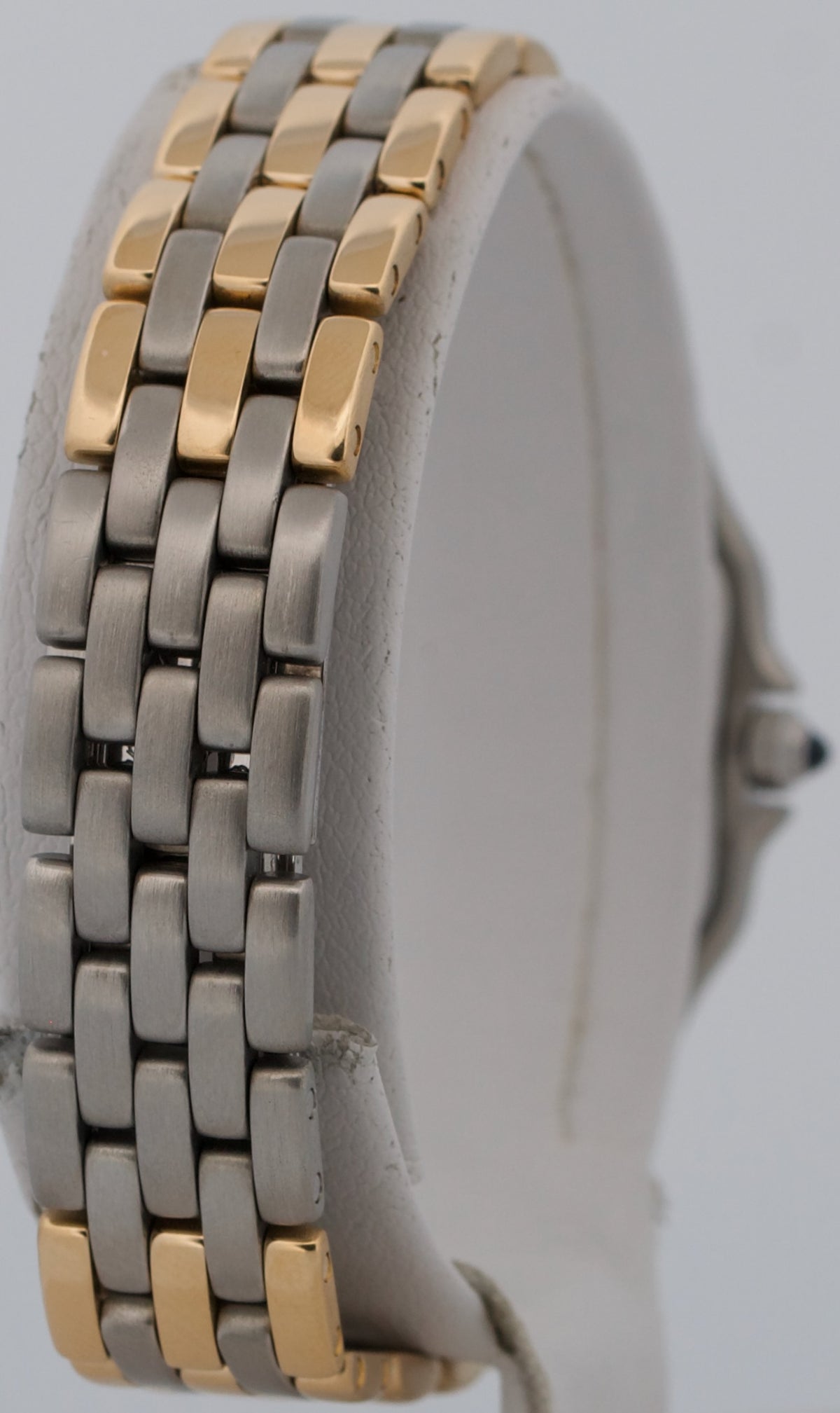 Ladies Cartier Panthere 6692 Three-Row 18K Gold Steel Ivory 22mm Quartz Watch