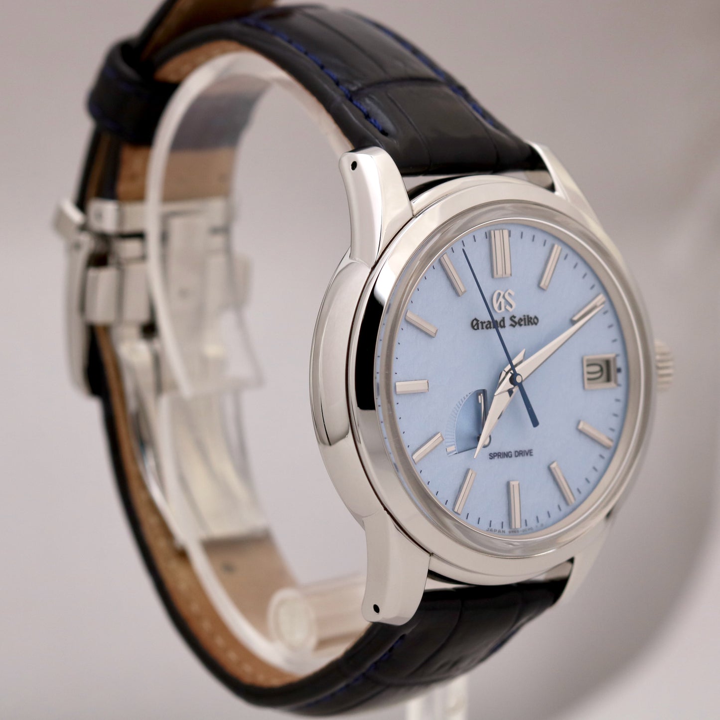 MINT 2024 PAPERS Grand Seiko Elegance SKYFLAKE 40mm BLUE Steel Date SBGA407G BOX
