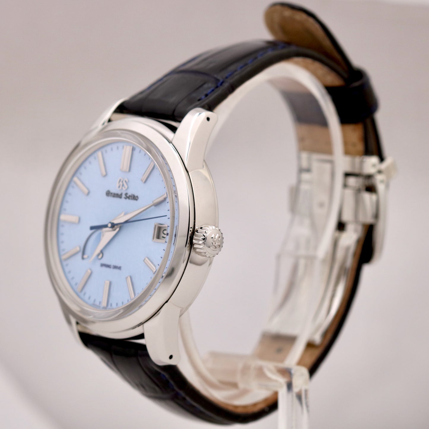 MINT 2024 PAPERS Grand Seiko Elegance SKYFLAKE 40mm BLUE Steel Date SBGA407G BOX