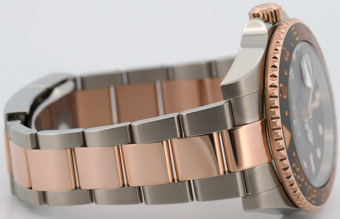 2022 Rolex GMT-Master II ROOT BEER Brown Black 18K Rose Gold 40mm 126711 CHNR